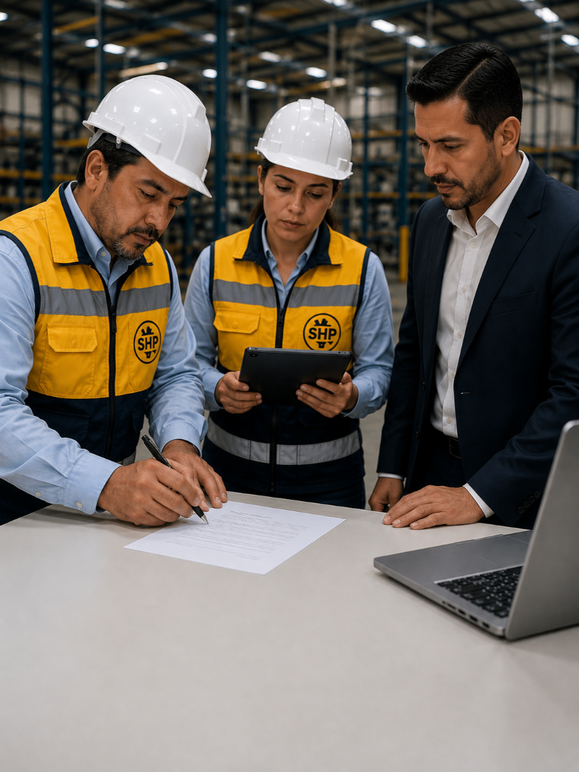Especialista de SHP en inspección de seguridad e higiene industrial