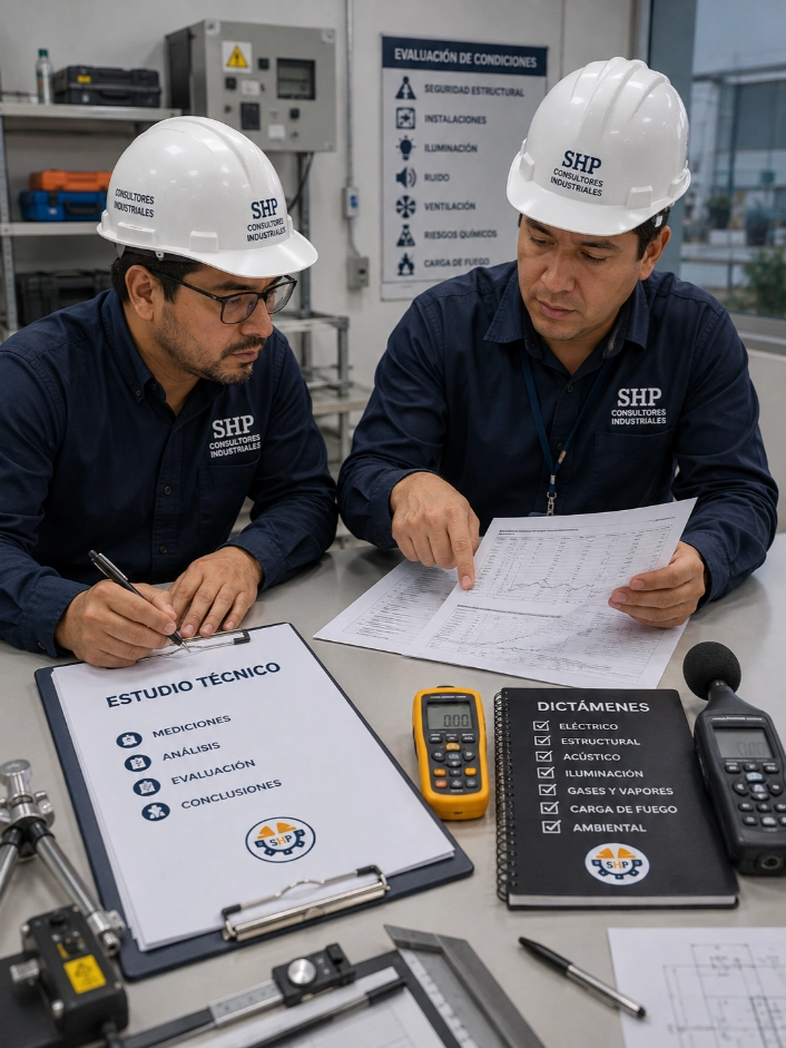 Técnico de SHP realizando mediciones para estudios normativos